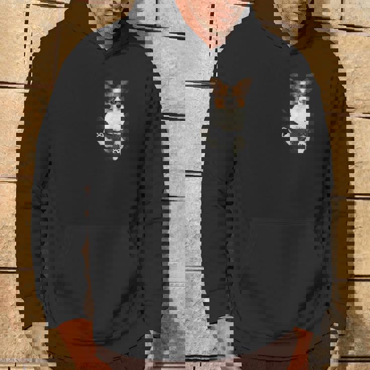 パピヨン愛好家のためのポケットに入った面白いパピヨン パーカー ライフスタイル