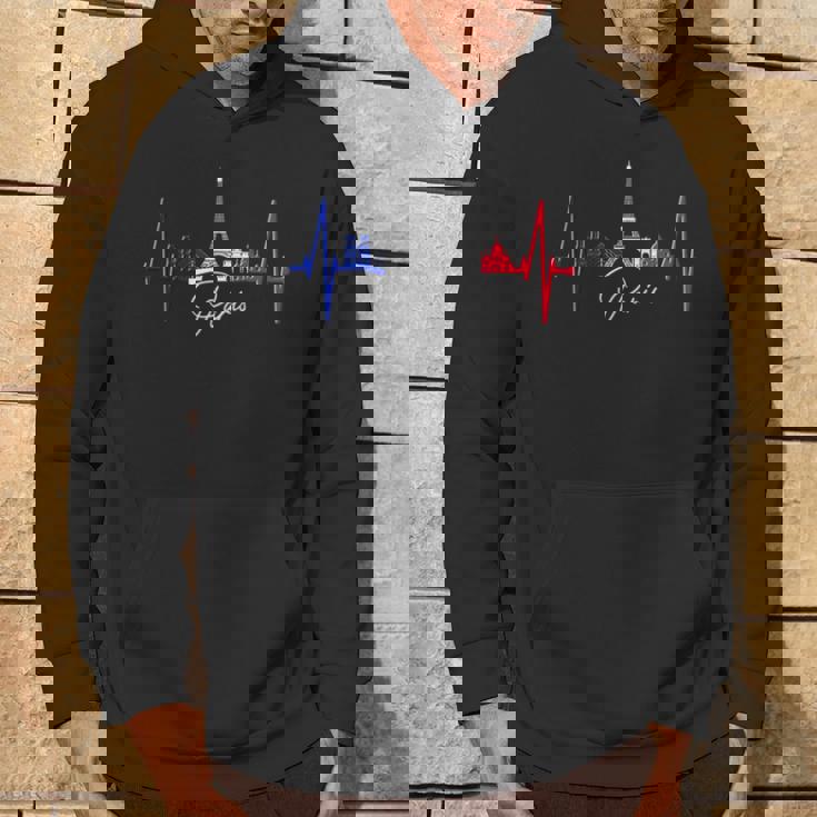 パリのスカイライン ハートビート 愛 エッフェル塔 愛 フランスi Love Paris パーカー ライフスタイル