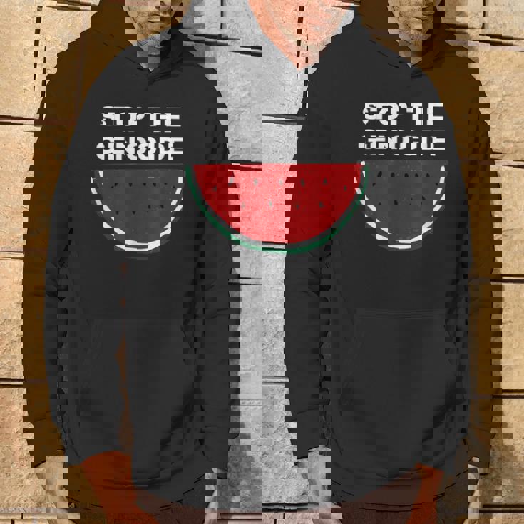 パレスチナスイカ ジェノサイドを止める パーカー ライフスタイル