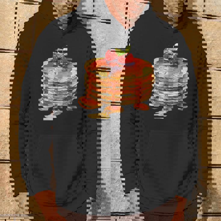 パンケーキシロップ 水彩食品 朝食 ストロベリースイーツ パーカー ライフスタイル