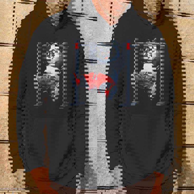 パンダ 懸垂 トレーナー ジム フィットネス ワークアウト トレーニング パーカー ライフスタイル