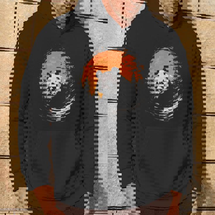 パンダ 森 ポートレート 動物好き 自然 グラフィック パンダ パーカー ライフスタイル