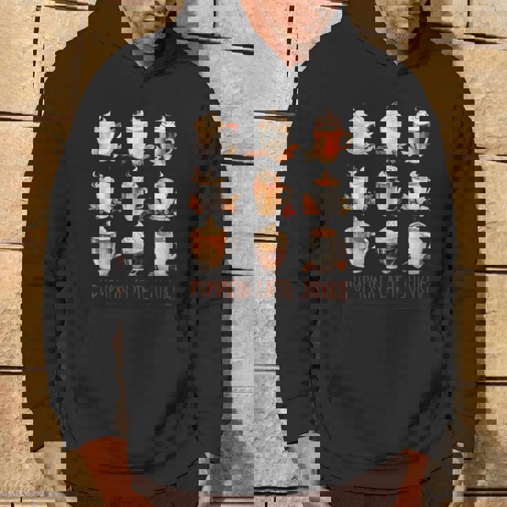 パンプキンラテ ジャンキー 秋 バイブ 秋 感謝祭 パーカー ライフスタイル