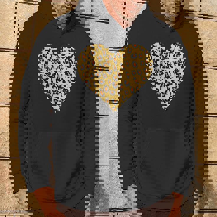 ヒョウ柄ハートデザイン ヒョウ柄 パーカー ライフスタイル