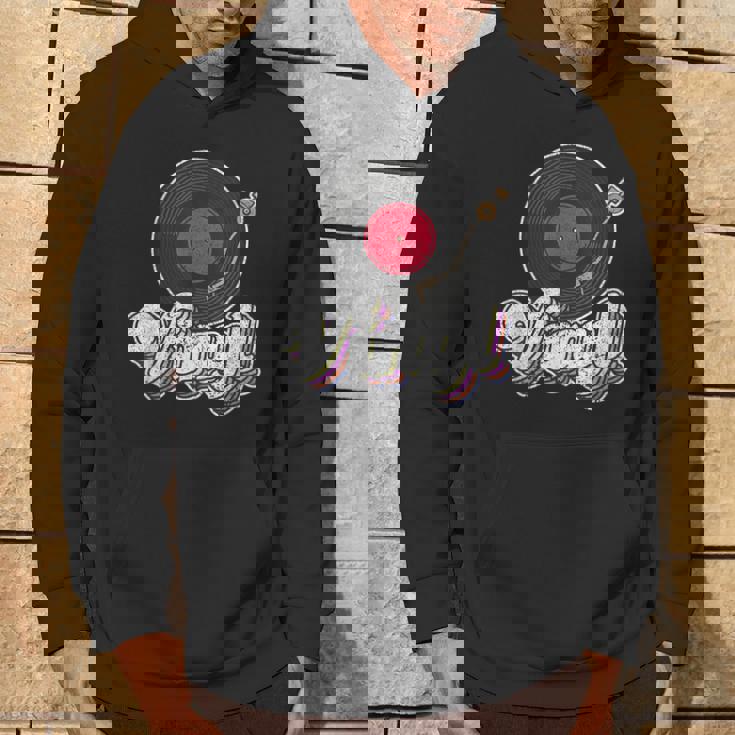 ビニールレコードプレーヤー I ターンテーブルプレーヤー I レトロ音楽 パーカー ライフスタイル