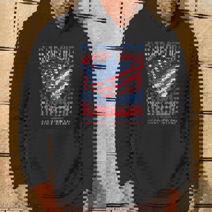 ビンテージアメリカ国旗ドリームクレームユアキングダムの悪夢 パーカー ライフスタイル