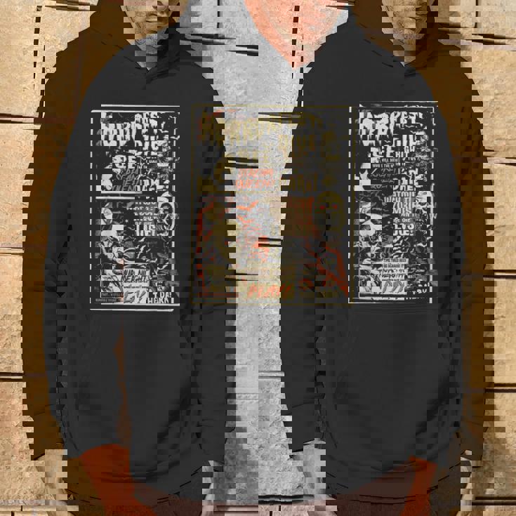 ビンテージホラーフェストポスターハロウィン映画オールドタイムホラー パーカー ライフスタイル