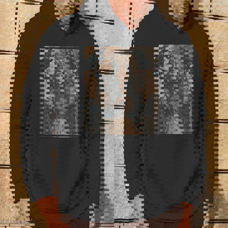 ビンテージ魔女魔女魔術師と猛禽フクロウ鳥ゴスゴシック。 パーカー ライフスタイル