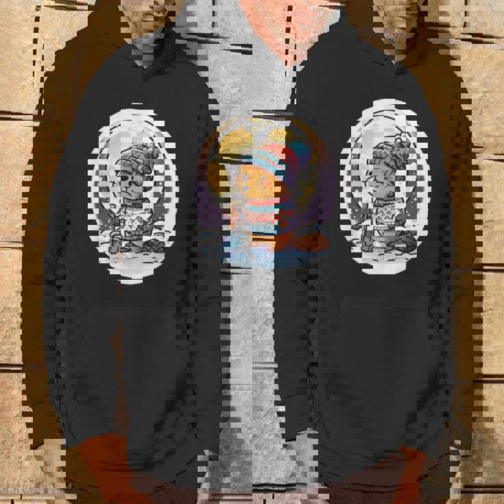 ビーバームーン 冬のワンダーランドのかわいいビーバー パーカー ライフスタイル