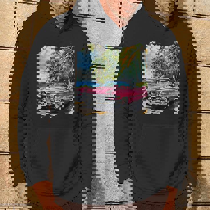 ピンク キャデラック ルックイン ビンテージビークル パーカー ライフスタイル