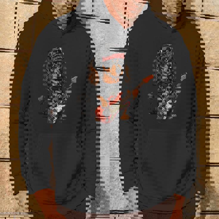 ファニー ダックスフンド キュート ロックンロール ロッカー パンク パーカー ライフスタイル