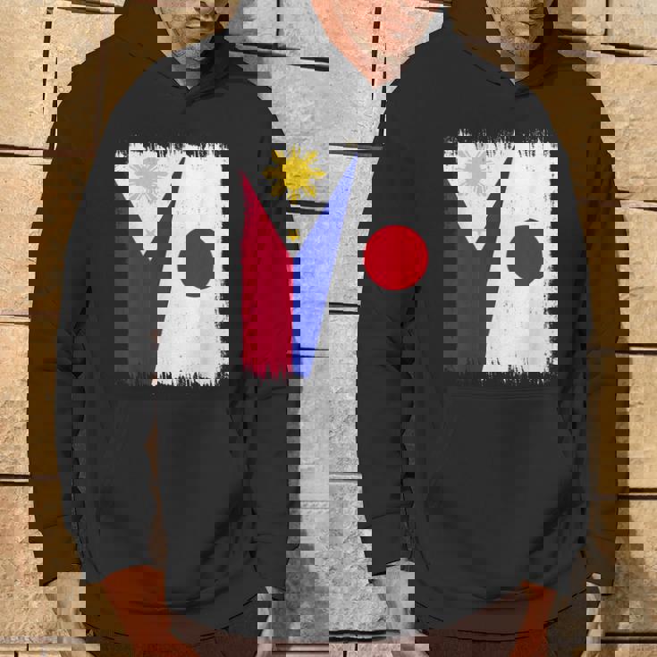 フィリピン 日本 ハーフフラッグ ウェア フィリピン ジャパニーズルーツ パーカー ライフスタイル