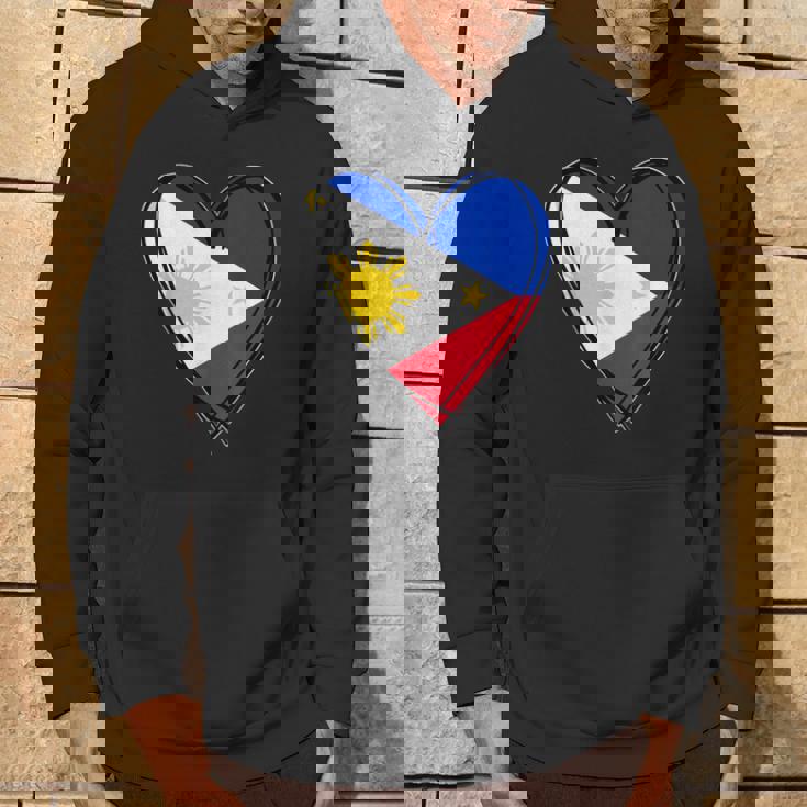 フィリピン独立記念日 I Love Philippines 国旗 ハート パーカー ライフスタイル
