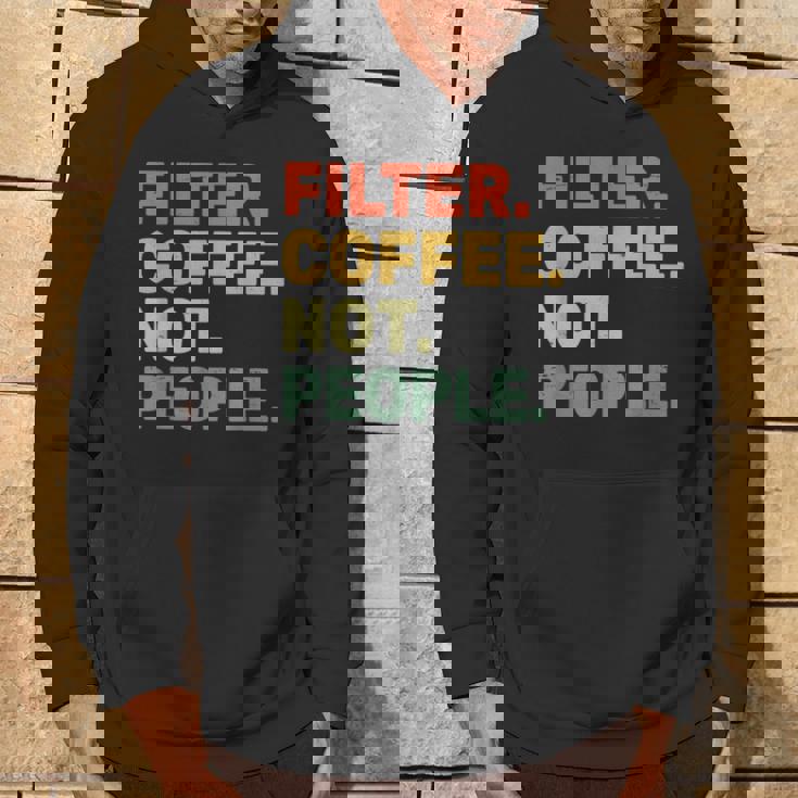 フィルターコーヒー Not People エスプレッソ バリスタ カフェ コーヒーオーバー パーカー ライフスタイル