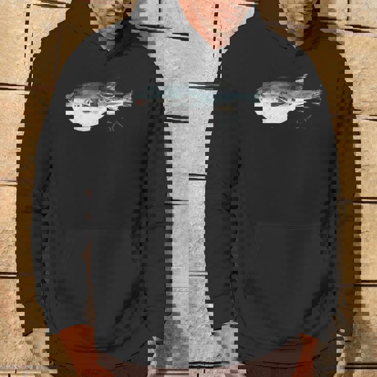 フグ 漁師デザイン 海洋愛好家向け パーカー ライフスタイル