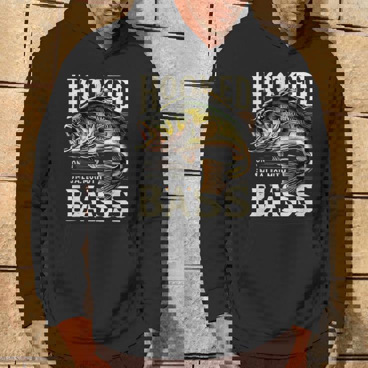 フックオンスモールマウスバスフィッシングシャツ パーカー ライフスタイル