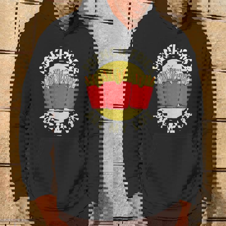 フライドポテト フライドポテトは私の人生 フライドポテト パーカー ライフスタイル