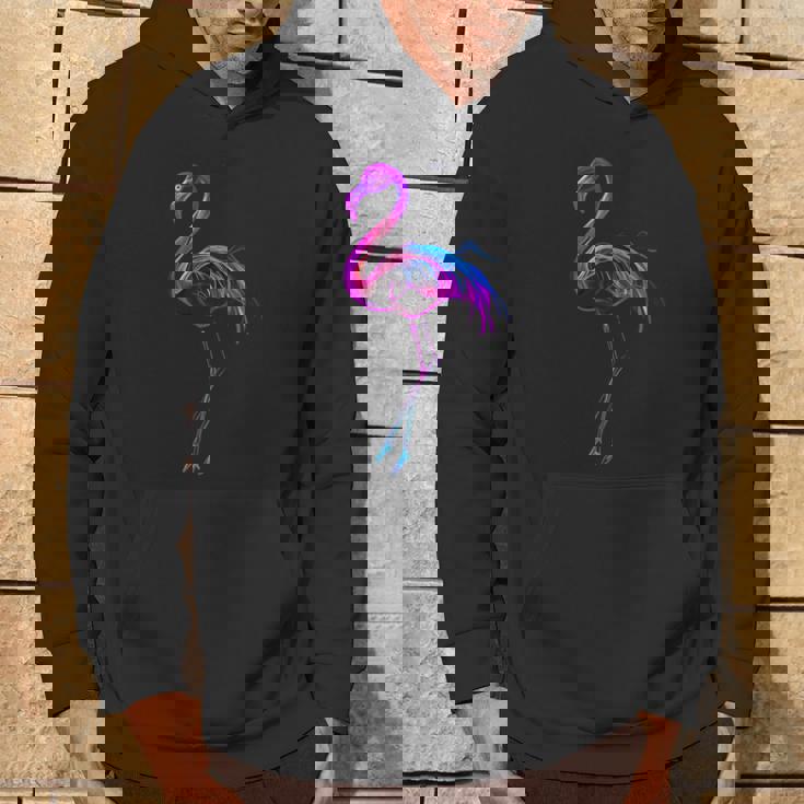 フラミンゴ好き カラフル クール スタイリッシュ パーカー ライフスタイル