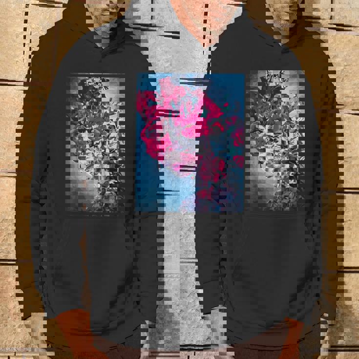 フラワー スカル フローラル シュガー ダーク アート グランジ エステティック ホラー パーカー ライフスタイル