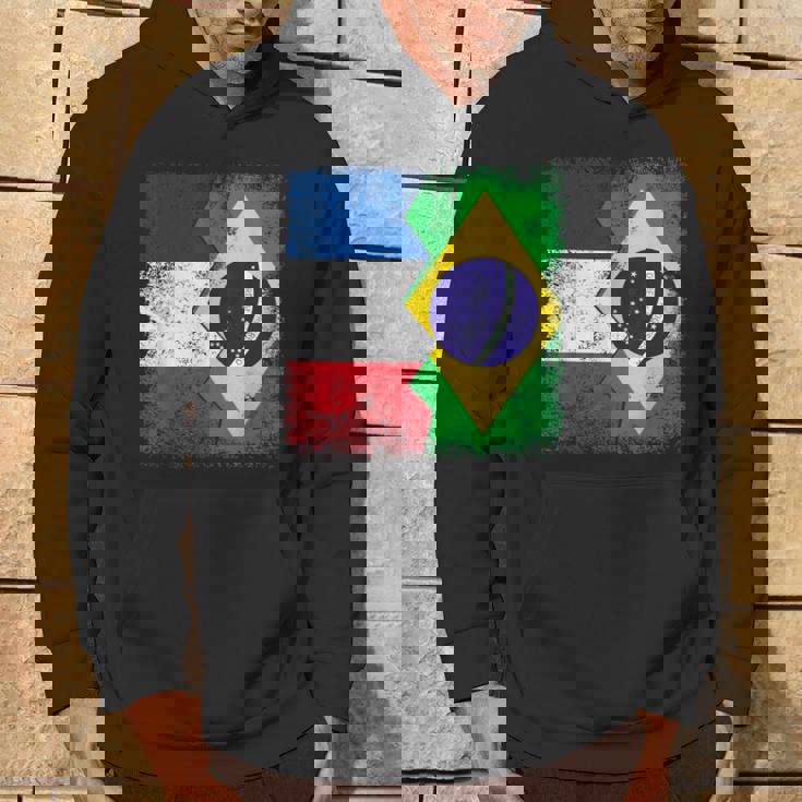 フランス ブラジルの旗 パーカー ライフスタイル