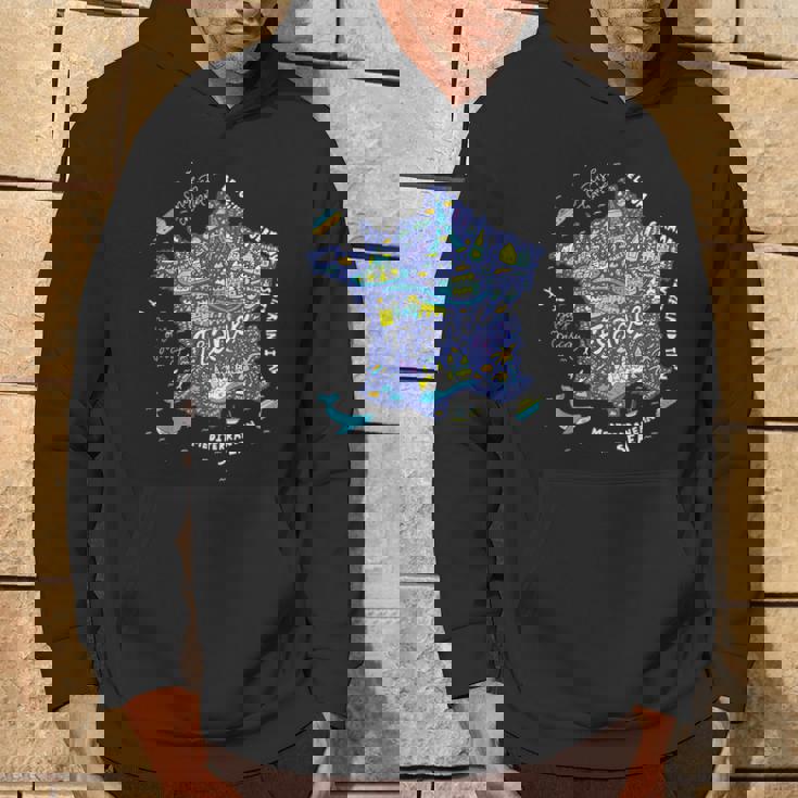 フランス 地図 ヨーロッパ パリ ツアー エッフェル フランス バケーション お土産 パーカー ライフスタイル