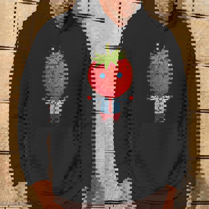 フルーツやネクタイ好きのための従業員ストロベリーアウトフィット パーカー ライフスタイル