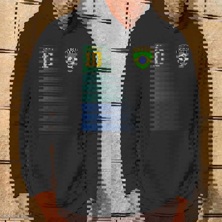 ブラジル サッカーファン ジャージ ブラジル国旗 フットボール愛好家 パーカー ライフスタイル