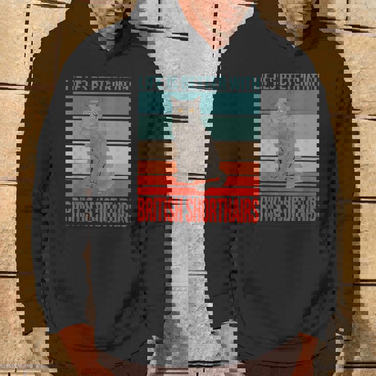 ブリティッシュショートヘア ライフ・イズ・ベター 子猫猫の飼い主 ブリティッシュショートヘア パーカー ライフスタイル