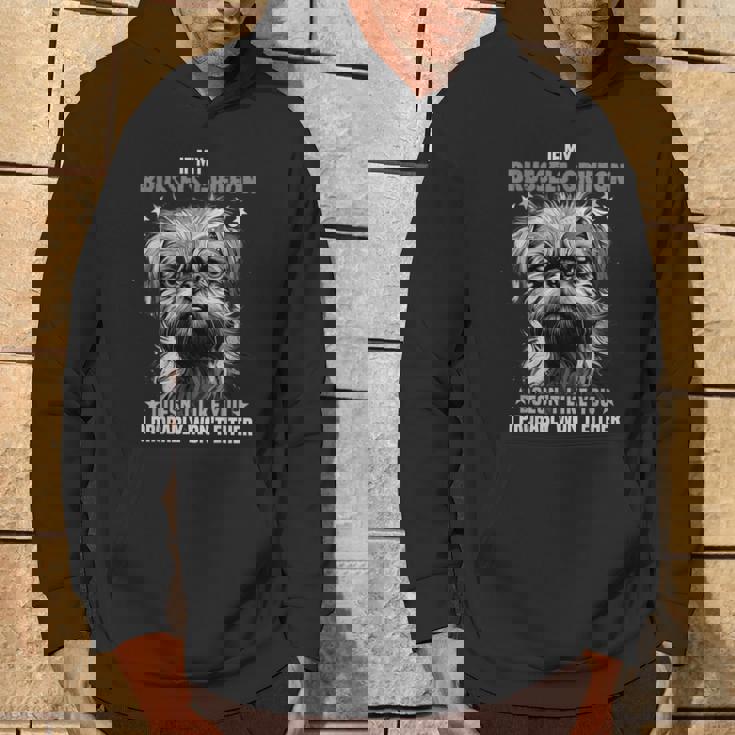 ブリュッセル グリフォン 愛犬家の飼い主のためのデザイン ブリュッセル グリフォン パーカー ライフスタイル