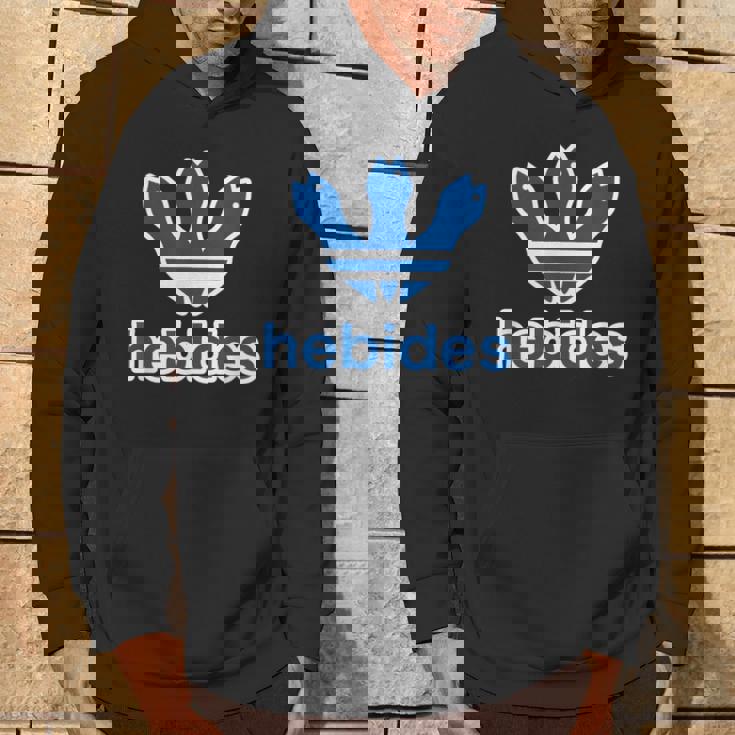 ヘビデス Hebides《ブルー 青》巳年 蛇年 へび【ブランド ロゴ パロディ】2025 干支 十二支 面白い パーカー ライフスタイル