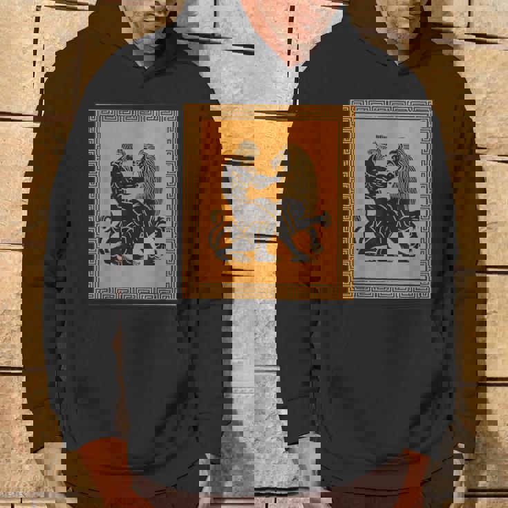 ヘラクレスライオン ギリシャ神話 古代神話 歴史アート パーカー ライフスタイル