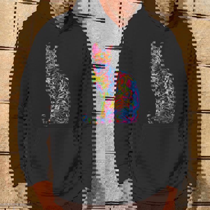 ベンガル猫ポップアート パーカー ライフスタイル