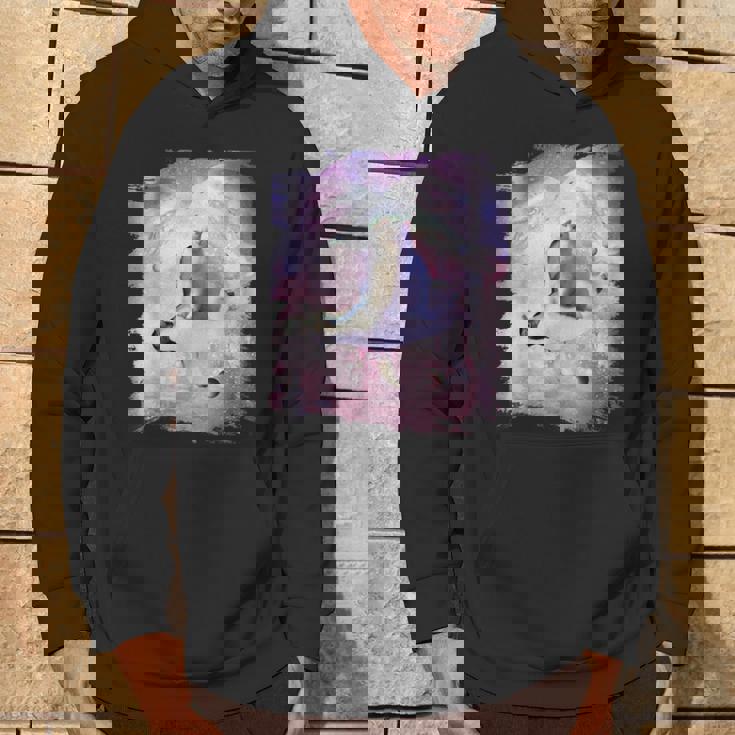 ペンギンに乗る宇宙猫 パーカー ライフスタイル