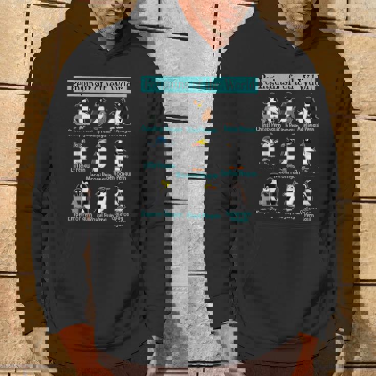 ペンギンの種類 ペンギン好き 野生動物 北極 シーバードファン パーカー ライフスタイル