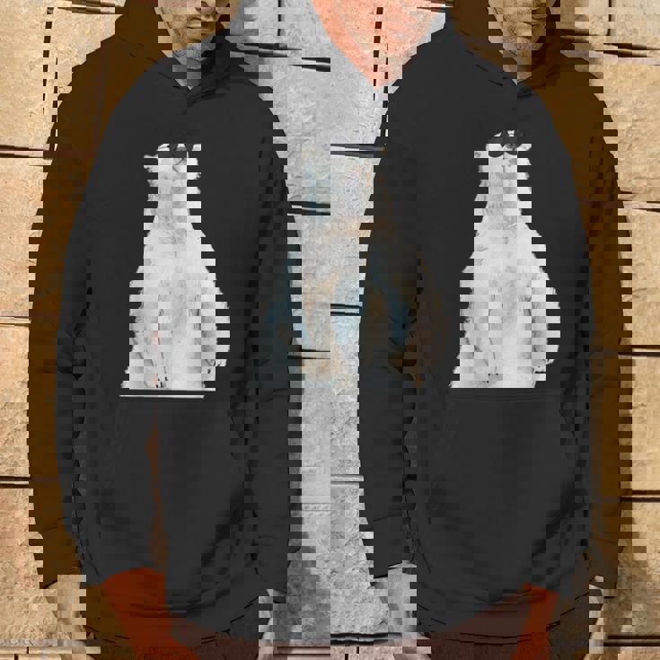 ホッキョクグマ サングラス 動物愛好家 動物飼育係 動物学者 パーカー ライフスタイル