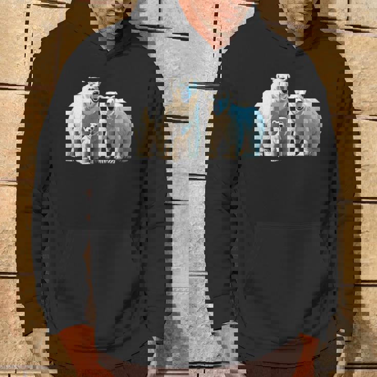 ホッキョクグマ。動物好き、シロクマの家族 パーカー ライフスタイル