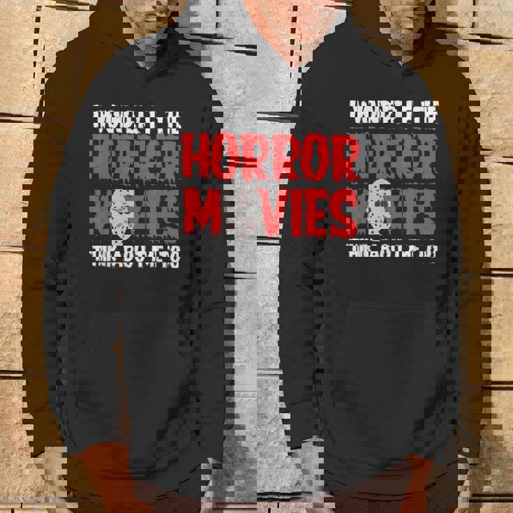 ホラー映画「I Wonder If Horror Movies Think About Me Too 」ホラームービー パーカー ライフスタイル