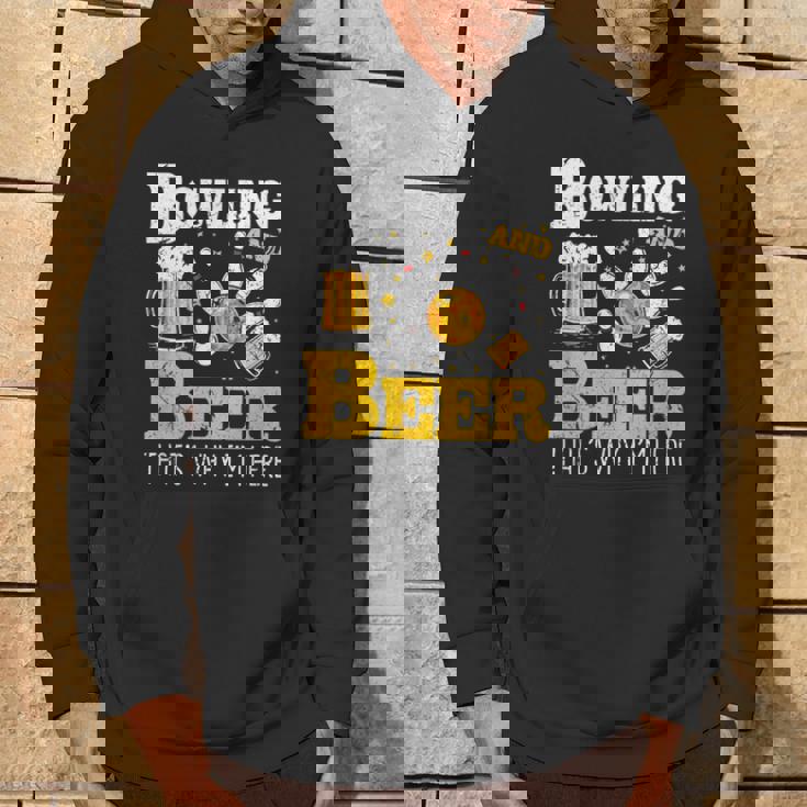 ボウリングビール だからここにいるボウラー パーカー ライフスタイル