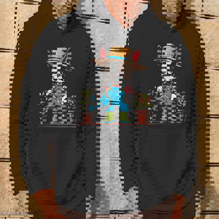 ボストンテリア 水やり 植物 ガーデニング 犬好き パーカー ライフスタイル