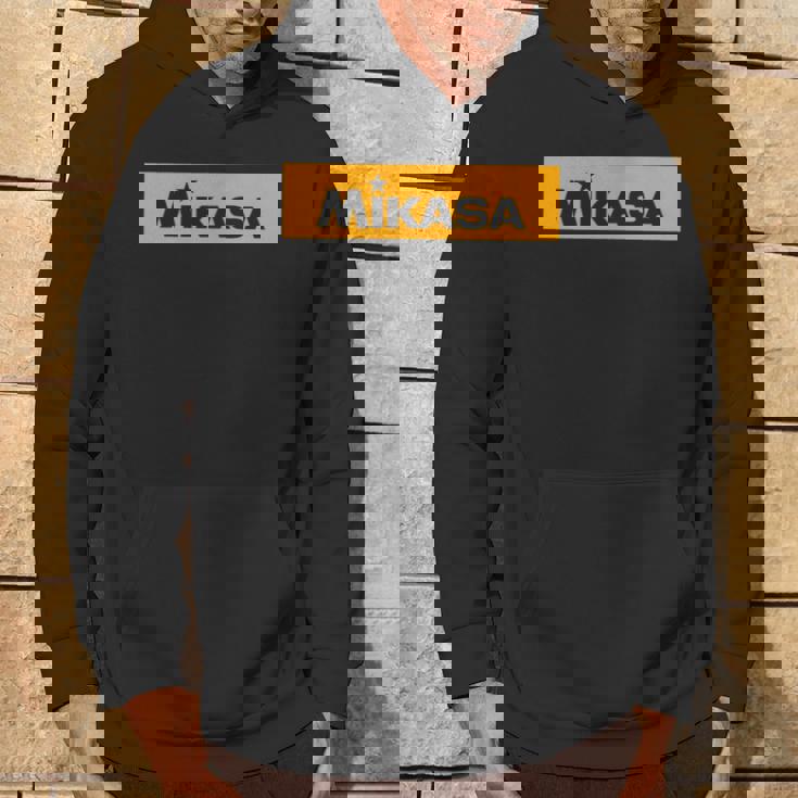 ボックスロゴ オレンジカラー バレーボール パーカー ライフスタイル