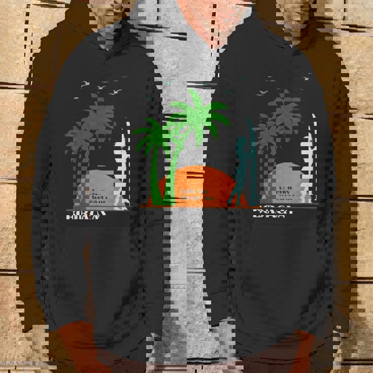 ボラカイ島 ヤシの木 サーフボード 日没 フィリピン ビーチ サーファーガール 東南アジア 島 贈り物 海 お土産 セブ パーカー ライフスタイル