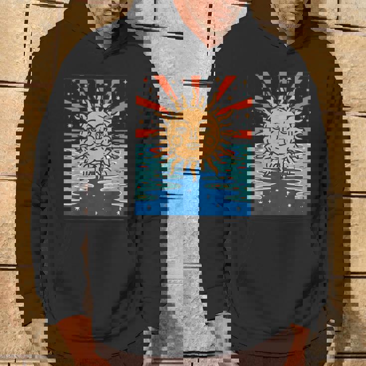 ボーホー 太陽と月 天体 三日月 フェイズ パーカー ライフスタイル