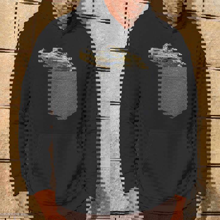 ポケットにワニ 愉快なアニマルデザイン パーカー ライフスタイル