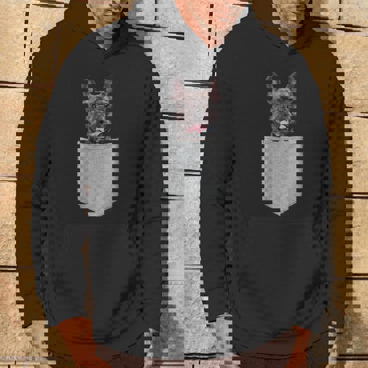 ポケットの中のフレンチブルドッグかわいいフレンチブルドッグオーナーギフト パーカー ライフスタイル