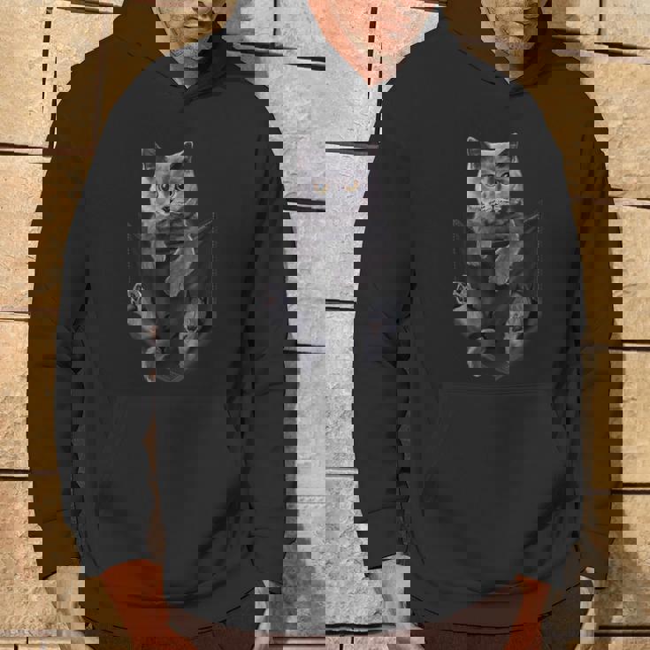 ポケットの中の猫ポケットキャット猫好き ねこ好き ネコ好きニャー猫 猫の飼い主 心電図 おもしろ 可愛い ねこ ネコ 猫 パーカー ライフスタイル