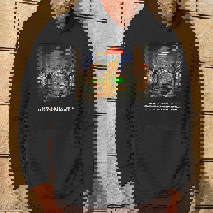 ポーカーをする犬 クラシックアートワーク アートワーク 犬 子犬 パーカー ライフスタイル