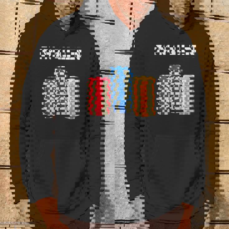 ポーカープレイヤー I'm All In カード カジノ 恋人 ギフト ギャンブル パーカー ライフスタイル