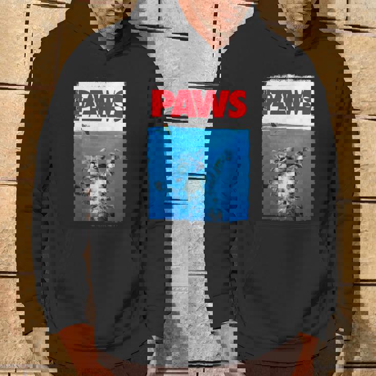 ポーズ（猫の足） かわいいパロディトップ パーカー ライフスタイル