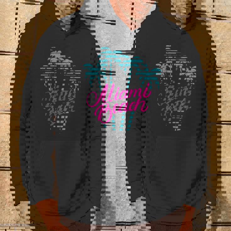 マイアミビーチのバケーションのお土産 80´Sマイアミビーチ パーカー ライフスタイル