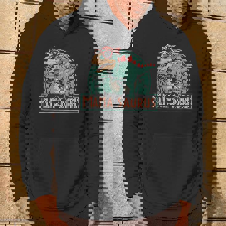 ママサウルス恐竜レトロママのレトロ面白い パーカー ライフスタイル